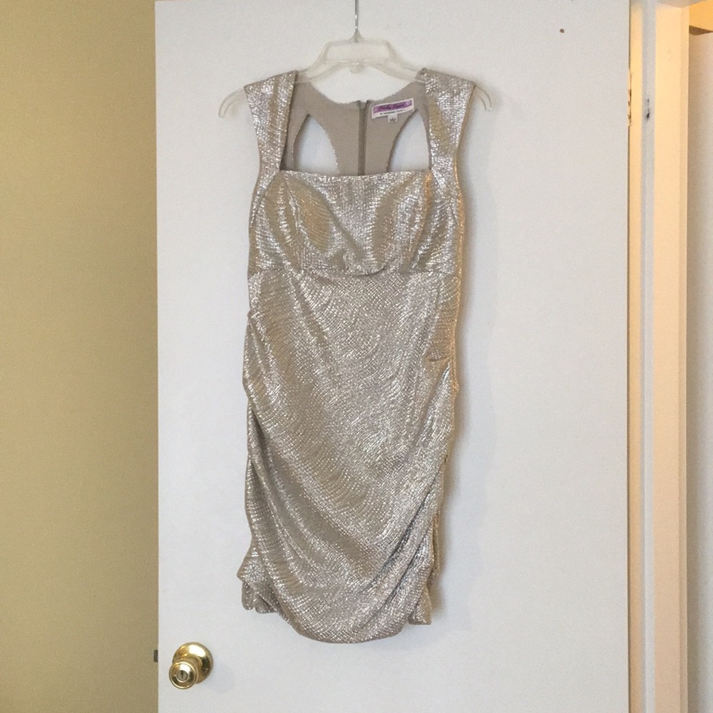 Silver party dress *only worn once!*